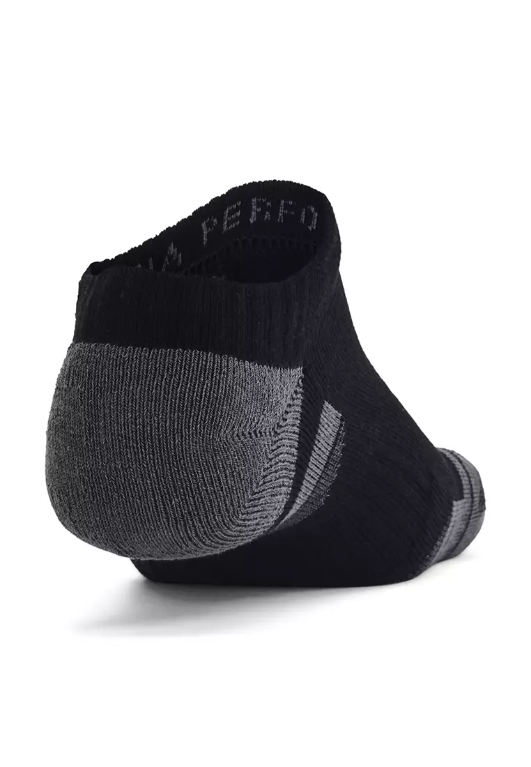 Performance Cotton Unisex 3-Pack No Show Socks