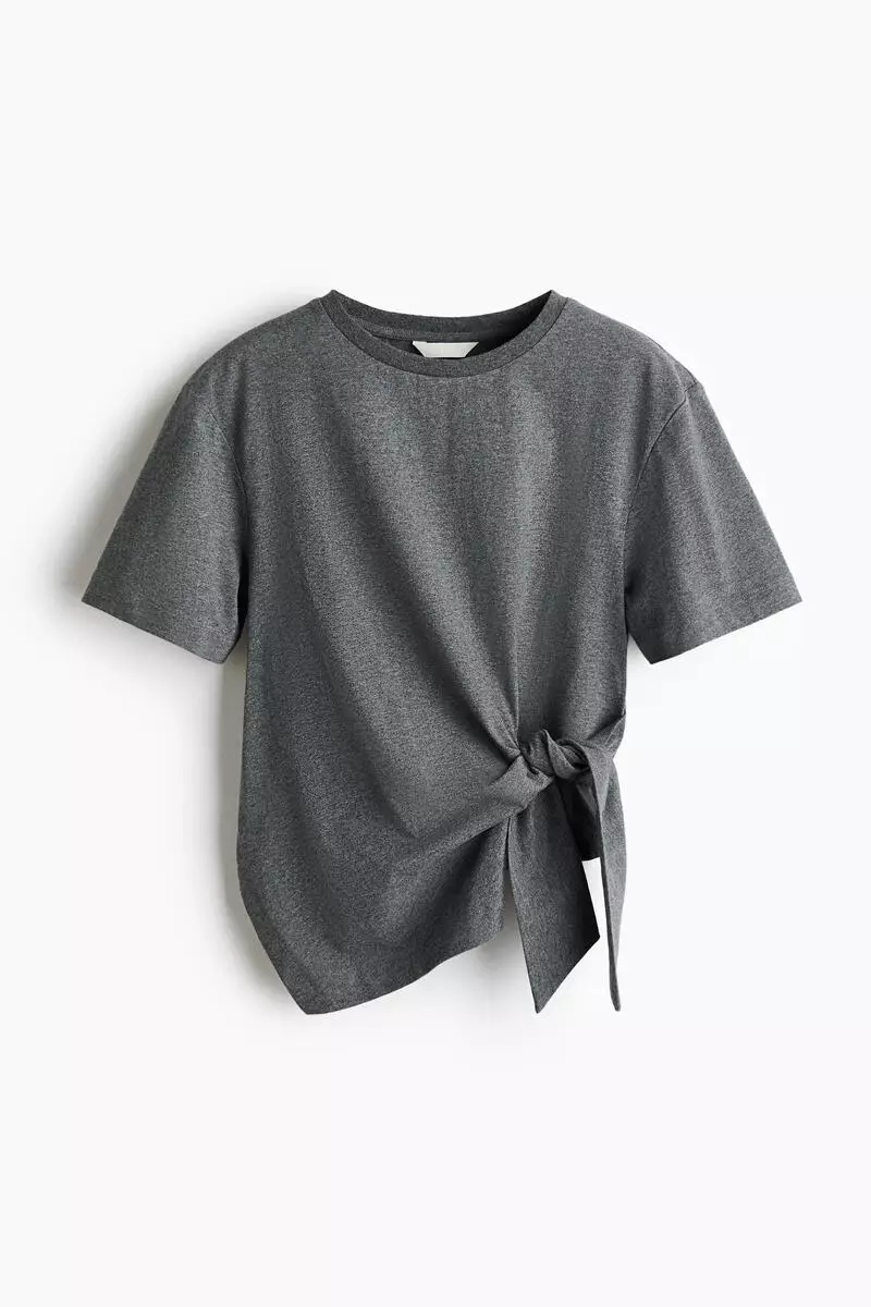 Tie-detail T-shirt