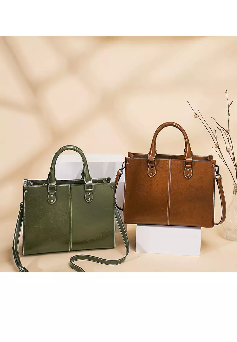 New leather handbags best sale