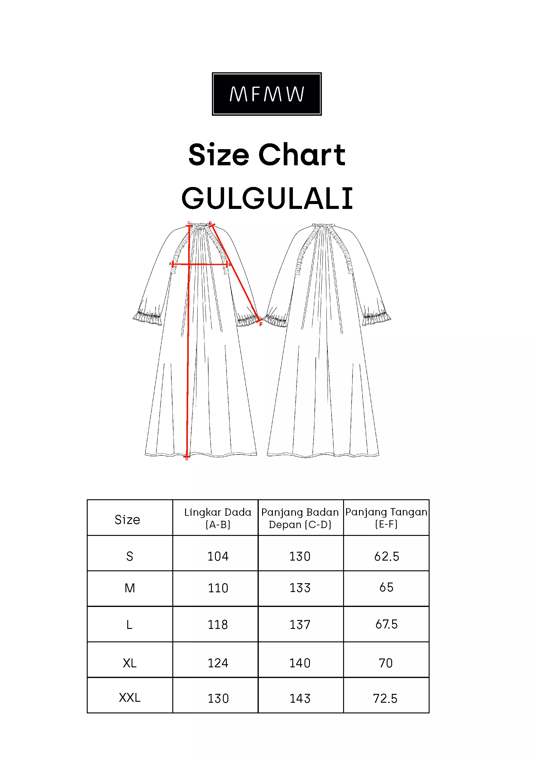 MFMW Gulgulali Dress Gamis Cream Motif Bunga