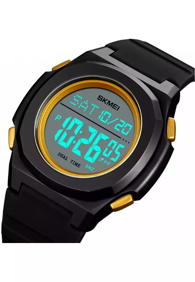 Jam Tangan Digital Pria Waterproof Many Function Strap Tali Material PU Silicone IR35 ORIGINAL