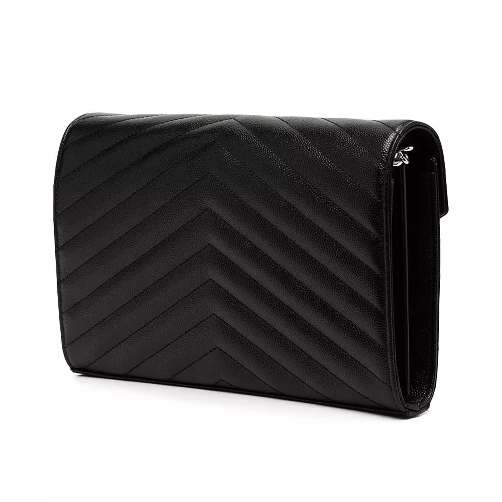 Cassandre Matelasse Envelope Woc 22cm Black Shw