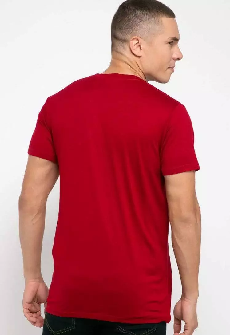 MTG75 katakana kaos pria unisex maroon