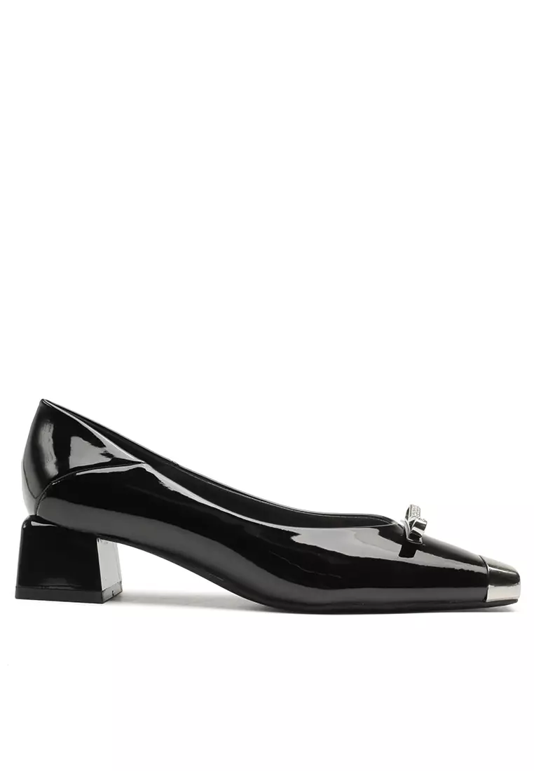 Discount on Twenty Eight Shoes  shoes - SKU: 4CM Rhinestone Bow Patent Leather Pumps HS986-2