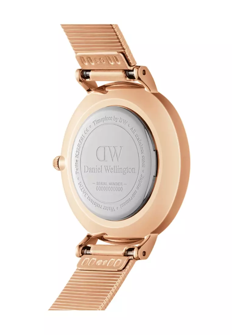 Petite 28mm Pressed Lumine White Dial Rose gold - Crystals Watch for women - Women's watch - Fashion watch - DW Official - Authentic - Crystals