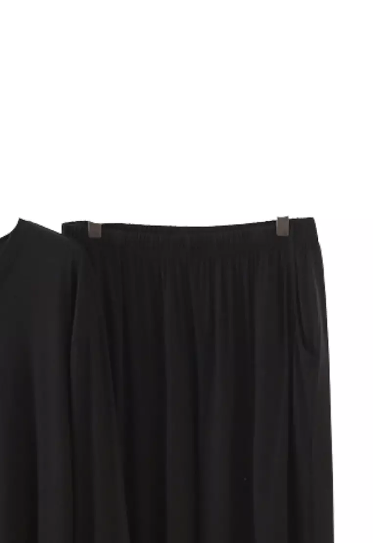 Agusto Top and Bottom - Black