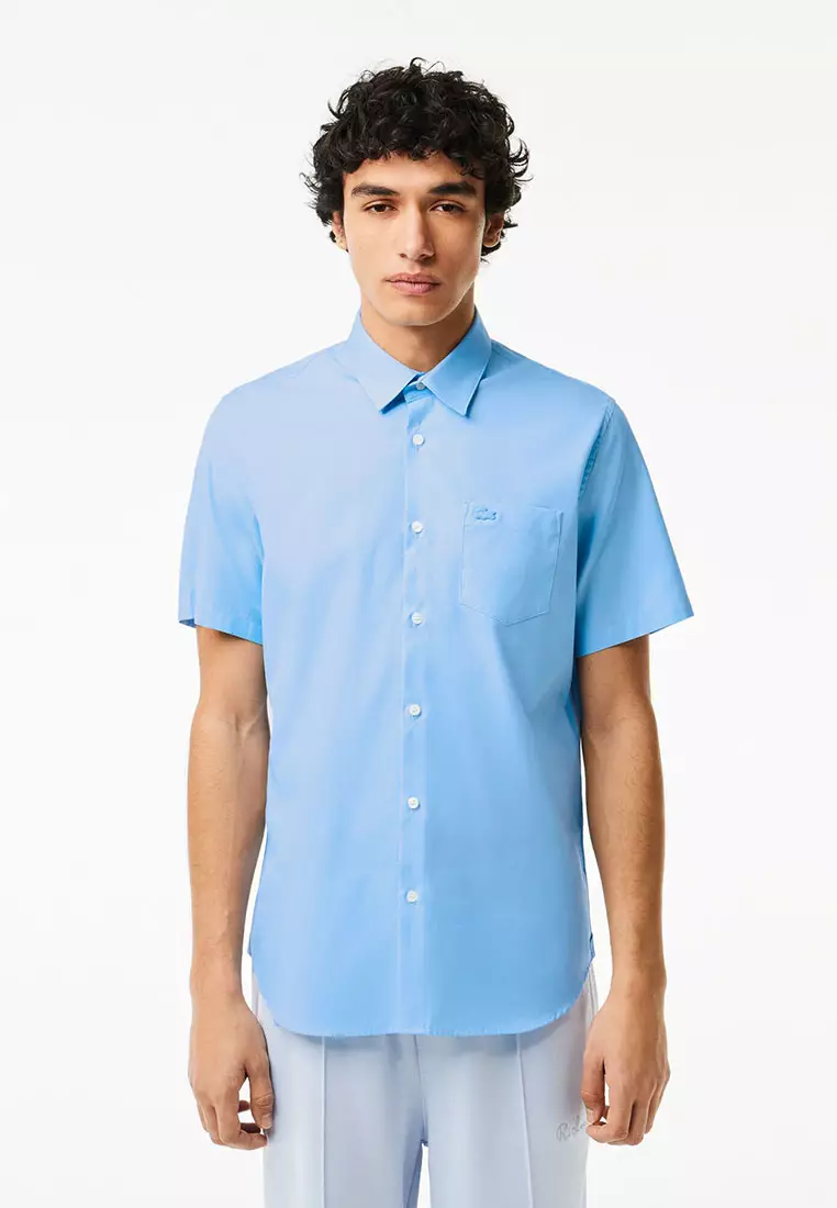 Mens lacoste short deals sleeve shirts