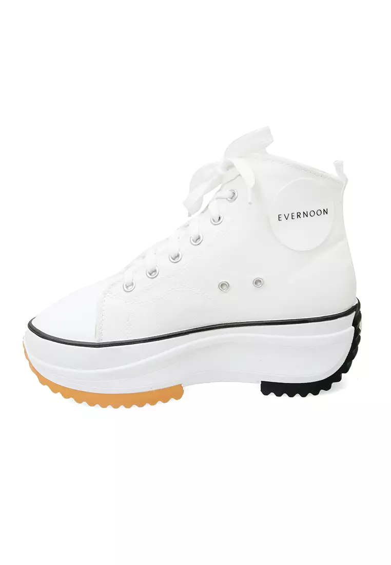 Sneakers Wanita Tali Ikat Design Stylish High Quality - Putih