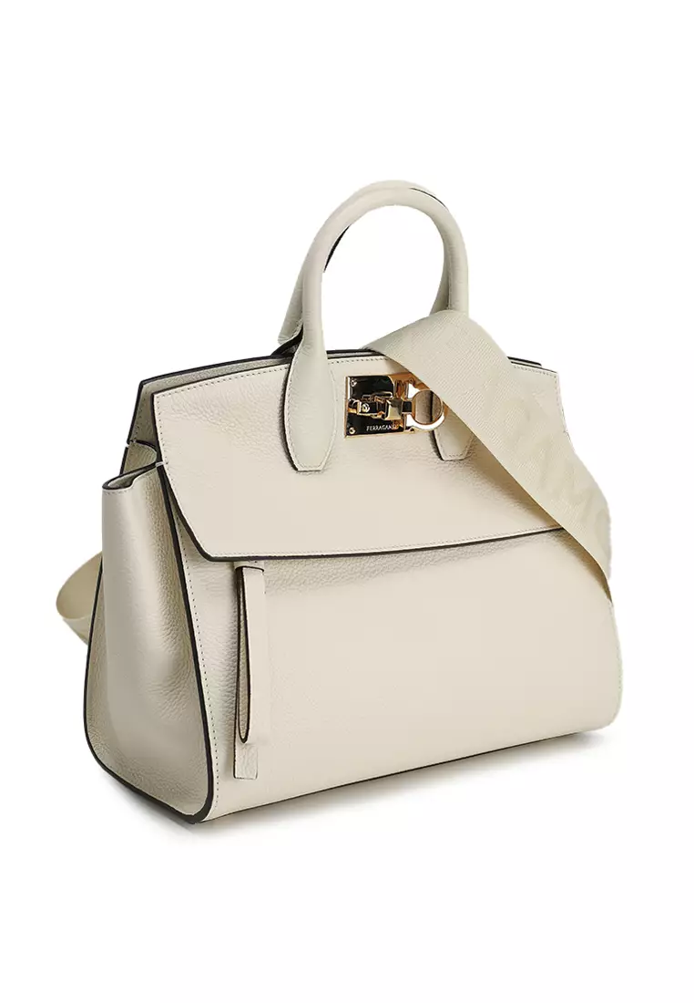 Buy Salvatore Ferragamo Studio Soft S Top-Handle Bag (ik) 2025