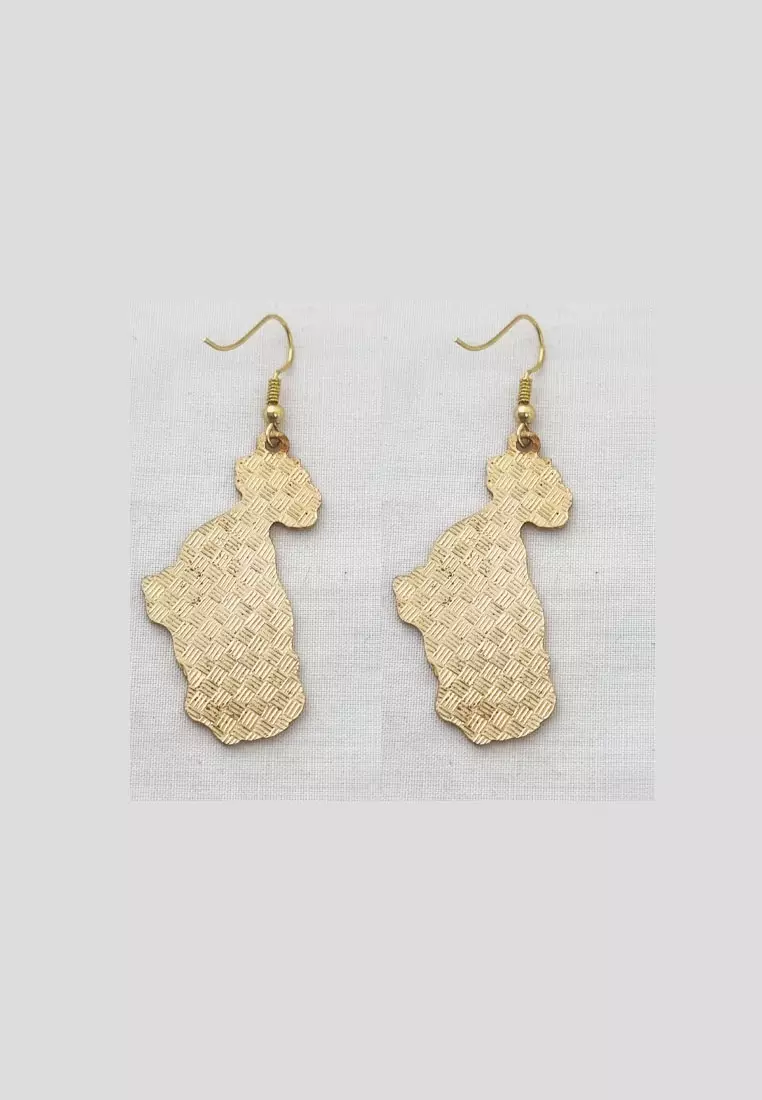 Aksesoris Anting Wanita Floral Hand Earring Multicolour