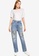 PIMKIE blue Patch Straight Jeans 2B492AA8DEC43AGS_4