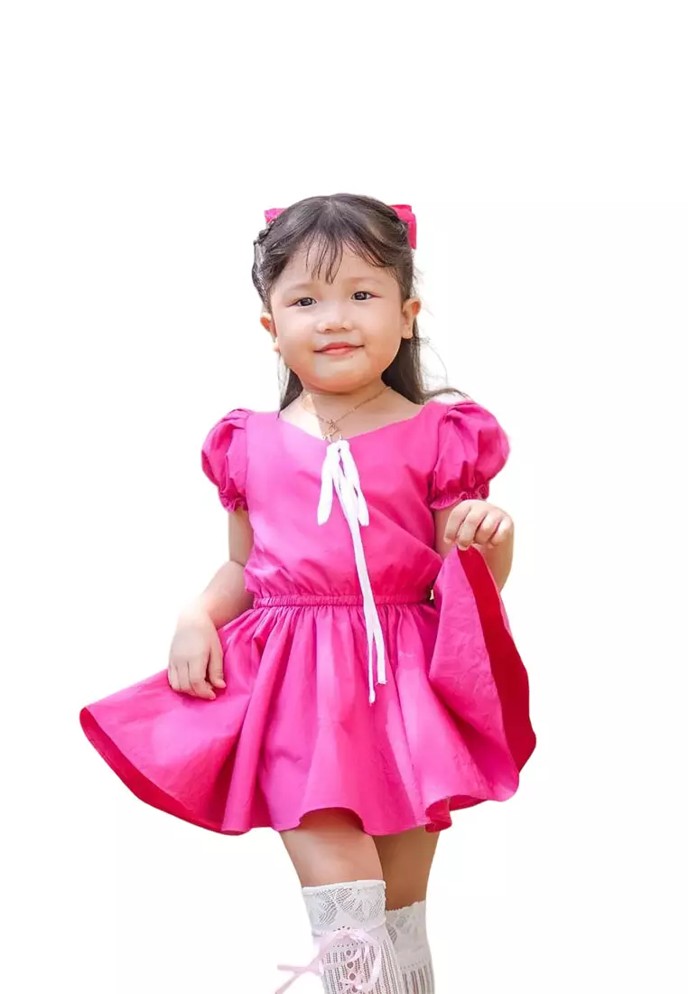 Pink dress junior website best sale