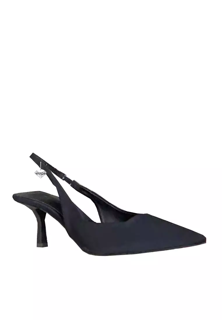 Discount on Twenty Eight Shoes  shoes - SKU: VANSA Solid Color Back Strap Mid Heel VSW-H-116