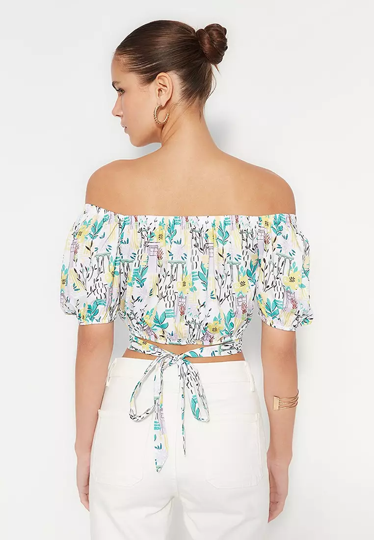 Zalora off best sale shoulder top