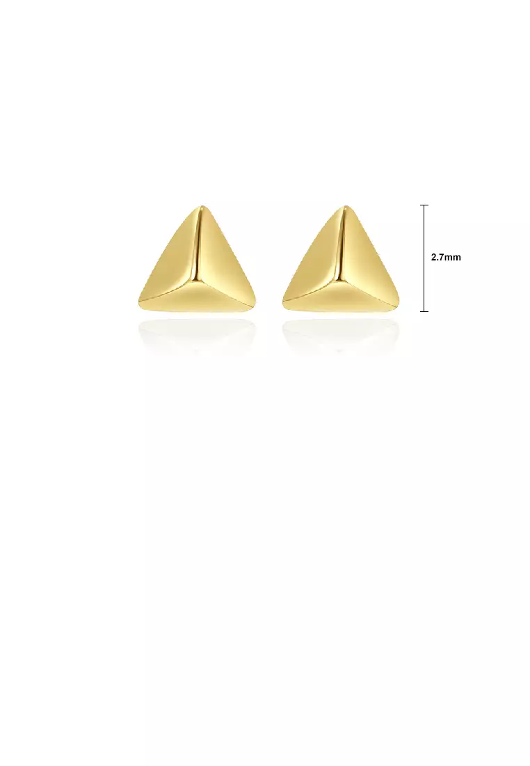 Buy Glamorousky 925 Sterling Silver Plated Gold Simple and