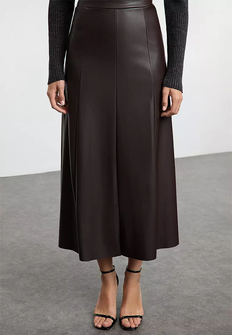 Trendyol Faux Leather Mini Skirt