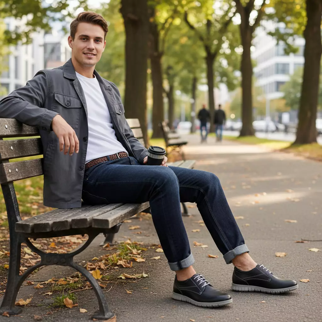 PAULMAY - Sepatu Sneakers Pria Modena 48 Black