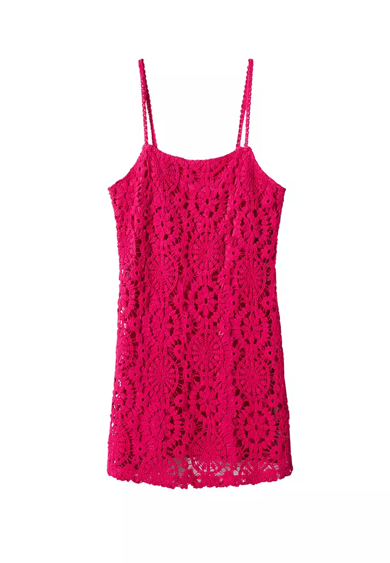 Buy Mango Crochet Short Dress 2024 Online ZALORA Philippines
