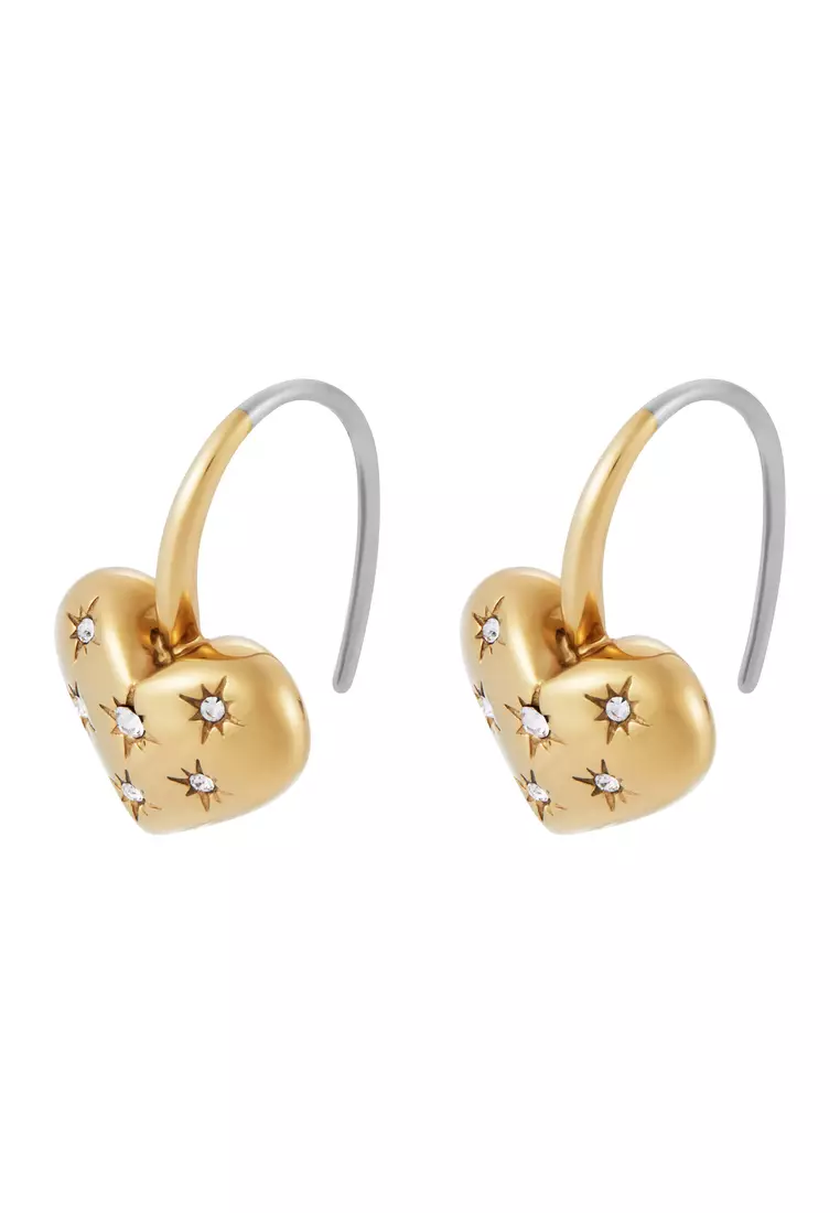 Fossil Female Sadie Earring ( JF04833710 ) - Gold, Stainless Steel, Stainless-Steel