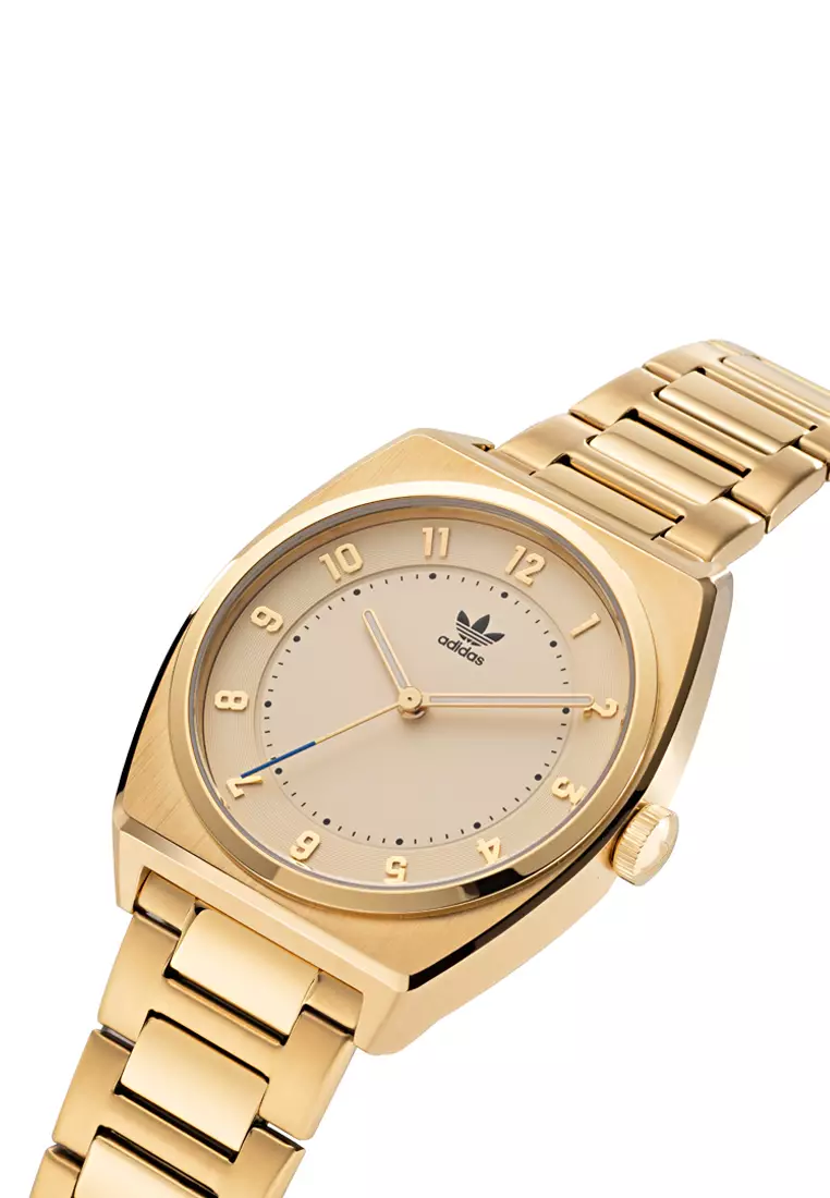 Adidas watch hotsell white and gold