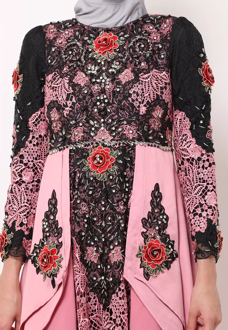 Bibiq Gamis Brokat Satin