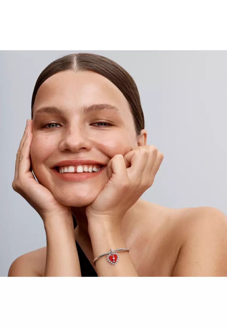 Spinnable Arrow Heart Dangle Charm