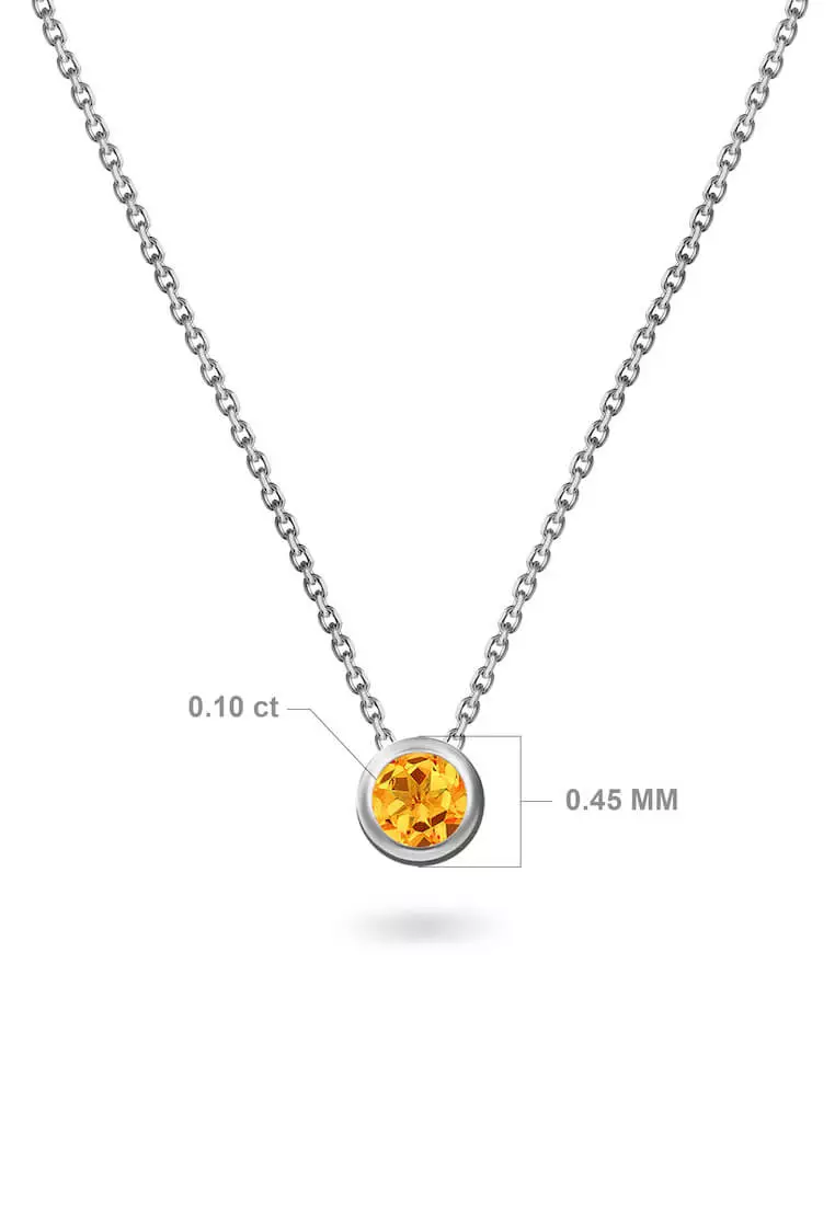 White gold clearance birthstone necklaces