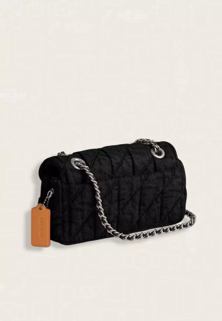 Coach Tabby Shoulder Bag 20 With Quilting Black