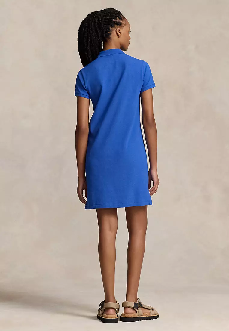 Cotton Mesh Polo Dress