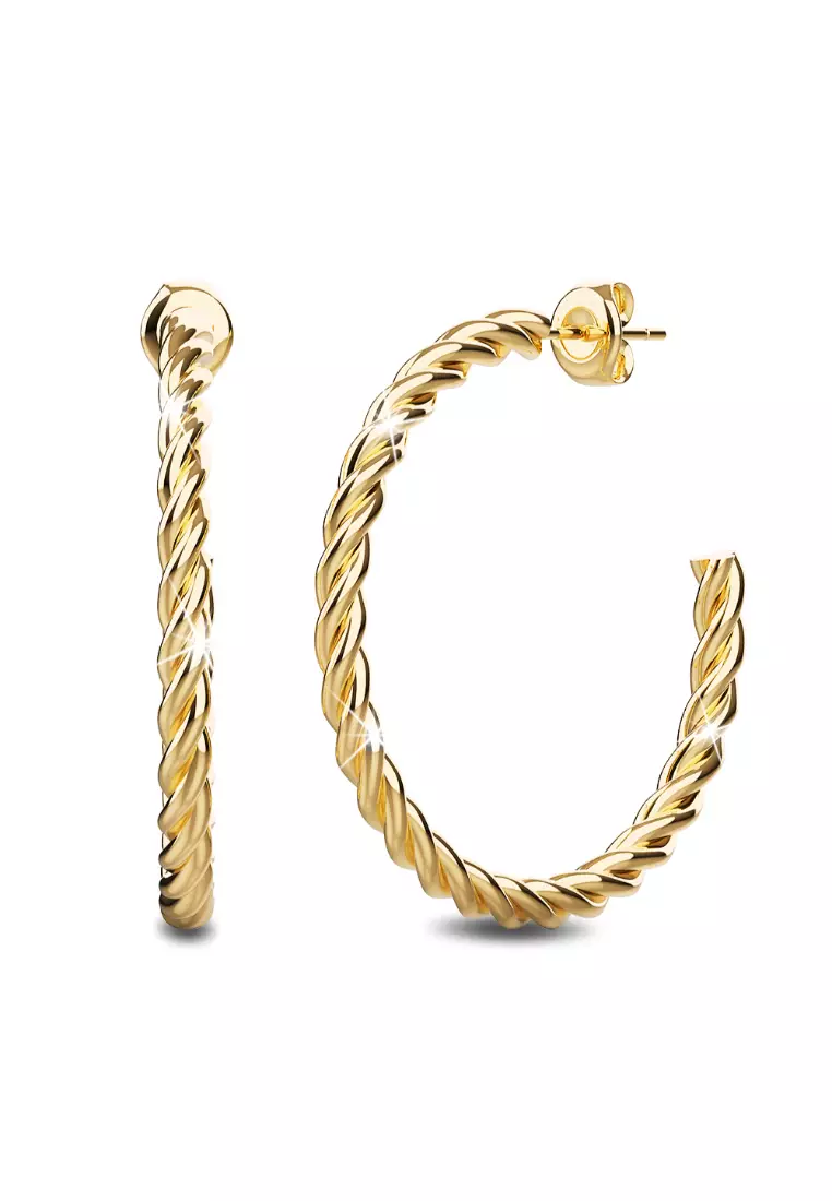 Gold layered new arrivals earrings