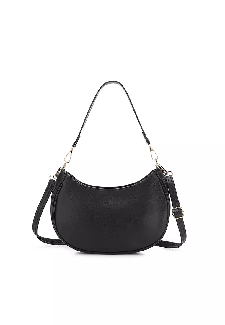 Women's Top Handle Bag / Sling Bag / Crossbody Bag / Shoulder Bag (手拿袋 / 斜孭袋 / 單肩包) - 黑色