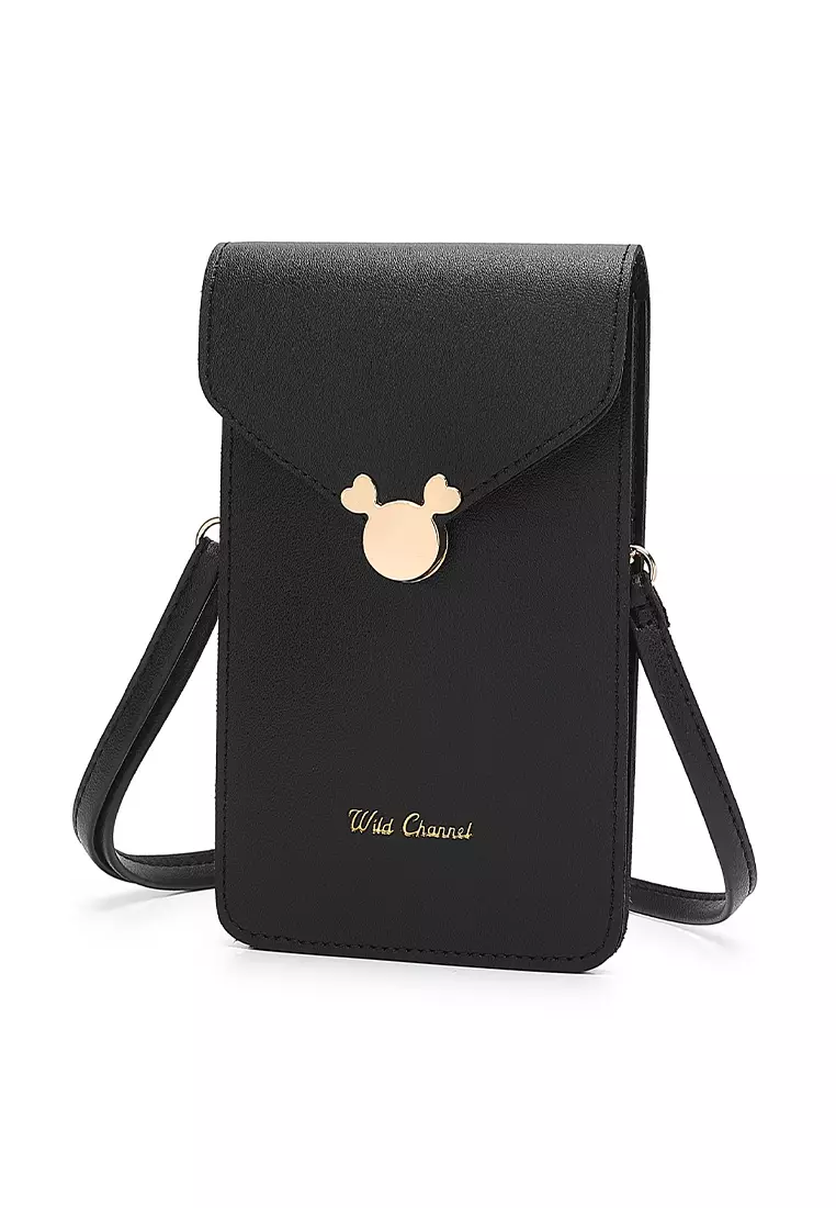 Women's Shoulder Sling Bag / Crossbody Bag - Black