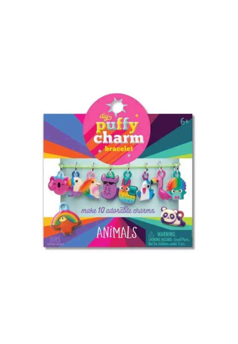 Ann Williams Craft-tastic Puffy Charm Bracelet Assortment - Animals