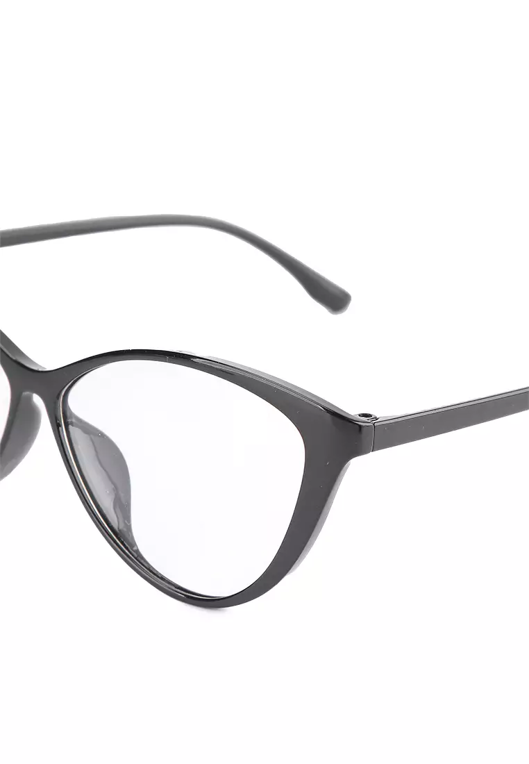 Kacamata TR Lentur Pria Wanita Antiradiasi Cat Eye Regata Black