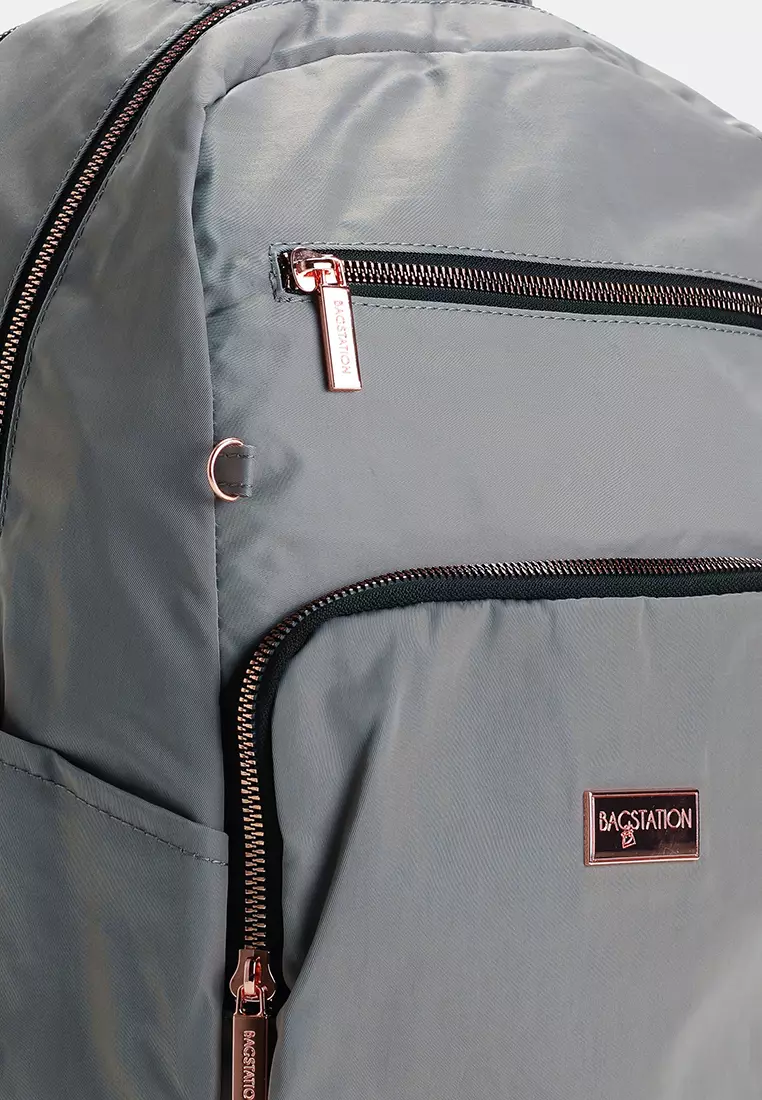 Rose Gold Series Crinkle Nylon Backpack