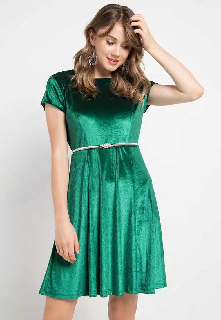 Buy CHANIRA LA PAREZZA Diana Green Dress 2024 Online | ZALORA Philippines