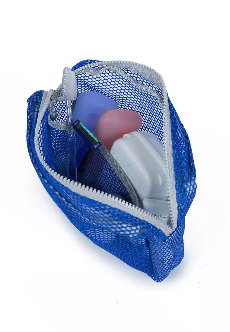 Crossing Jules Everywhere Mesh Pouch (Large) - Blue/Grey