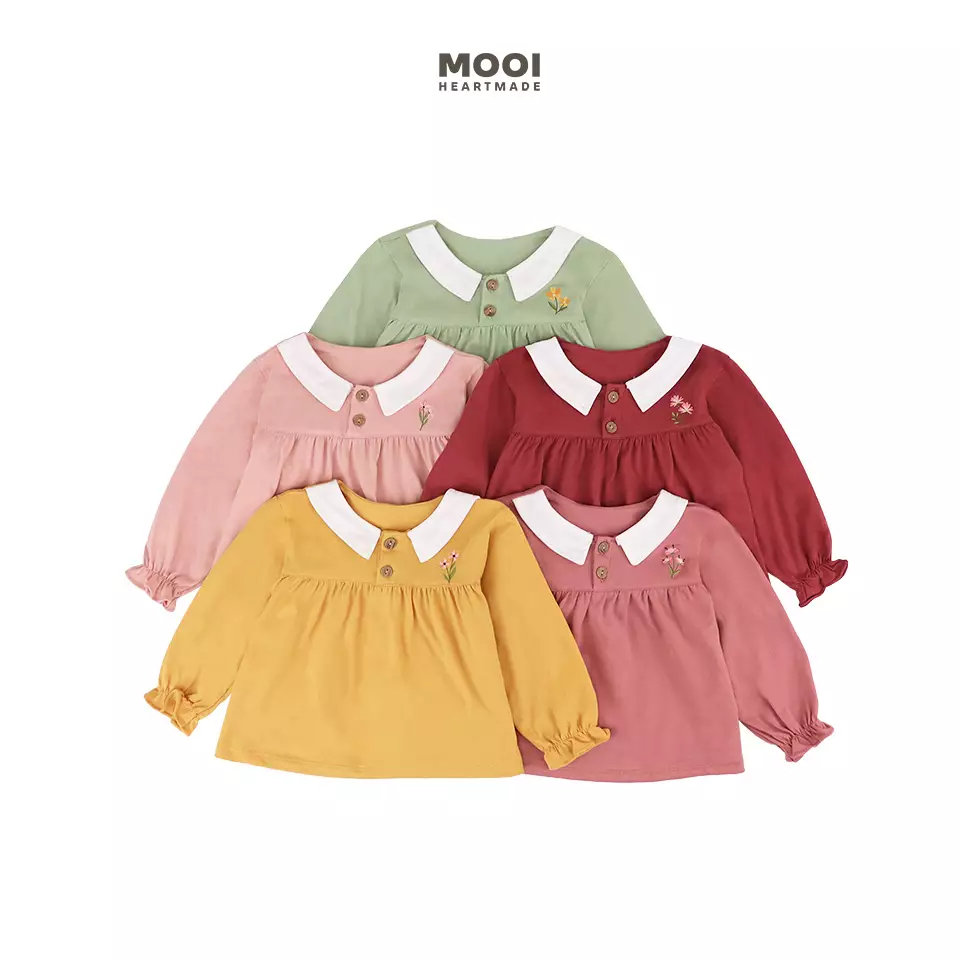 Mooi Atasan Anak Perempuan Sophia Top - Pink Rose