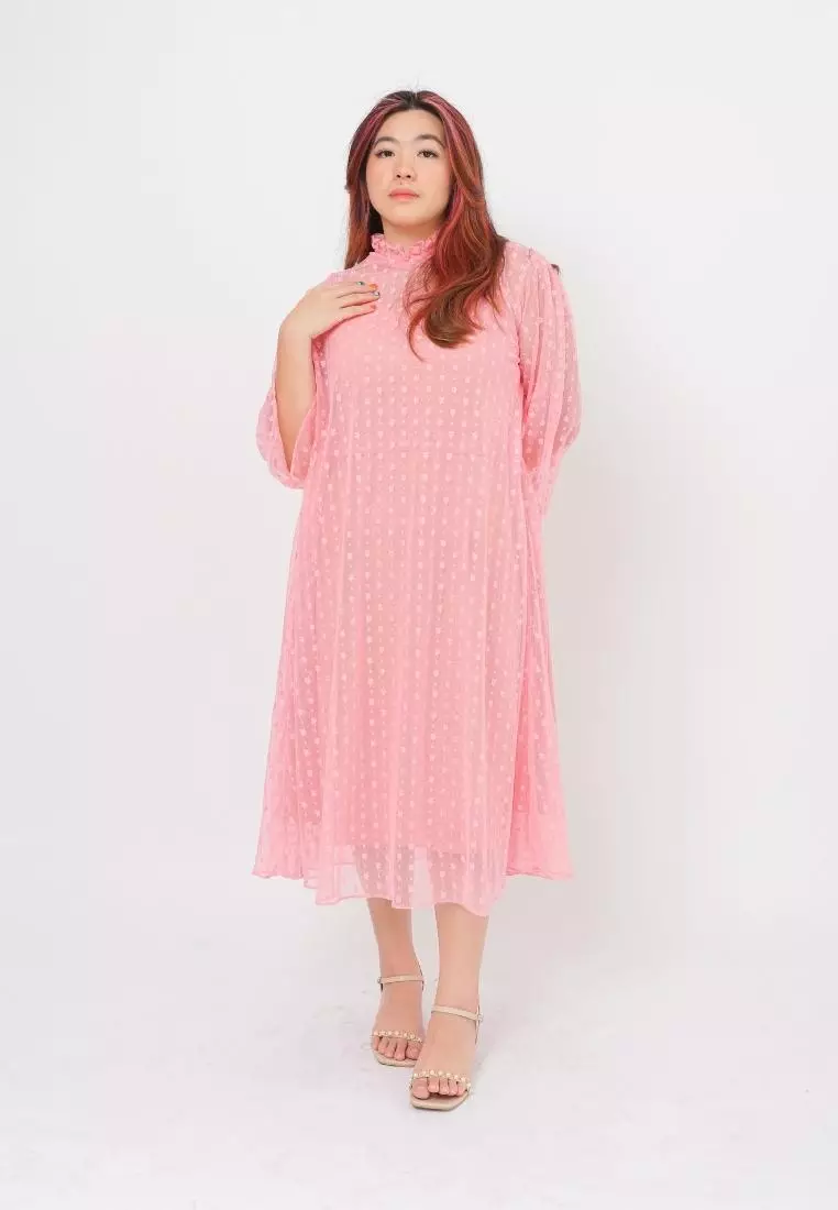 Plus Size Party Dress Holly Pink