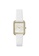 BCBG 白色 BCBGMAXAZRIA BG50908003 Gold Tone and White Leather Watch C9E00AC7B3101DGS_1