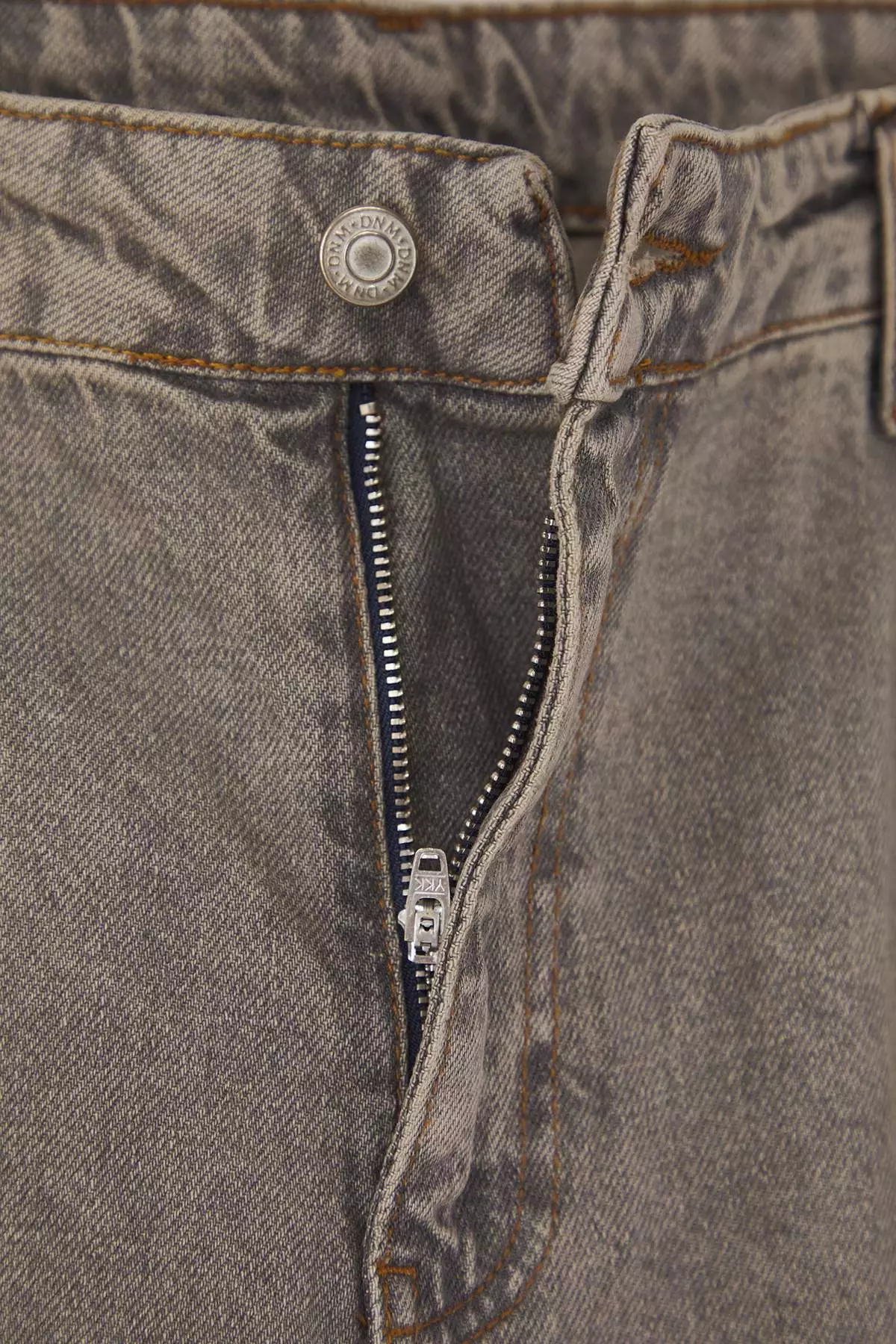 Gray High Waist Wide Leg Denim Plus Size Jeans