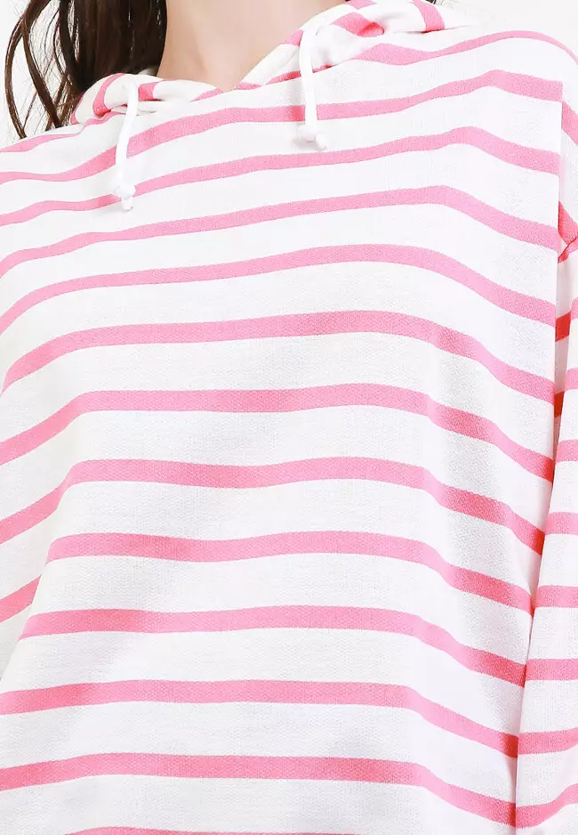Sweater Hoddie Long Sleeve Stripe