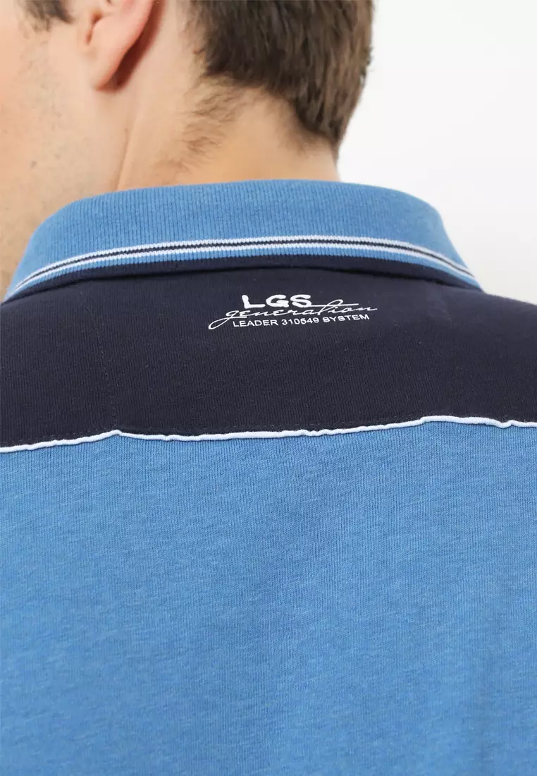 LGS - Kaos Polo Fashion - Kombinasi Warna Biru - JTS.325.M2223F.01.C
