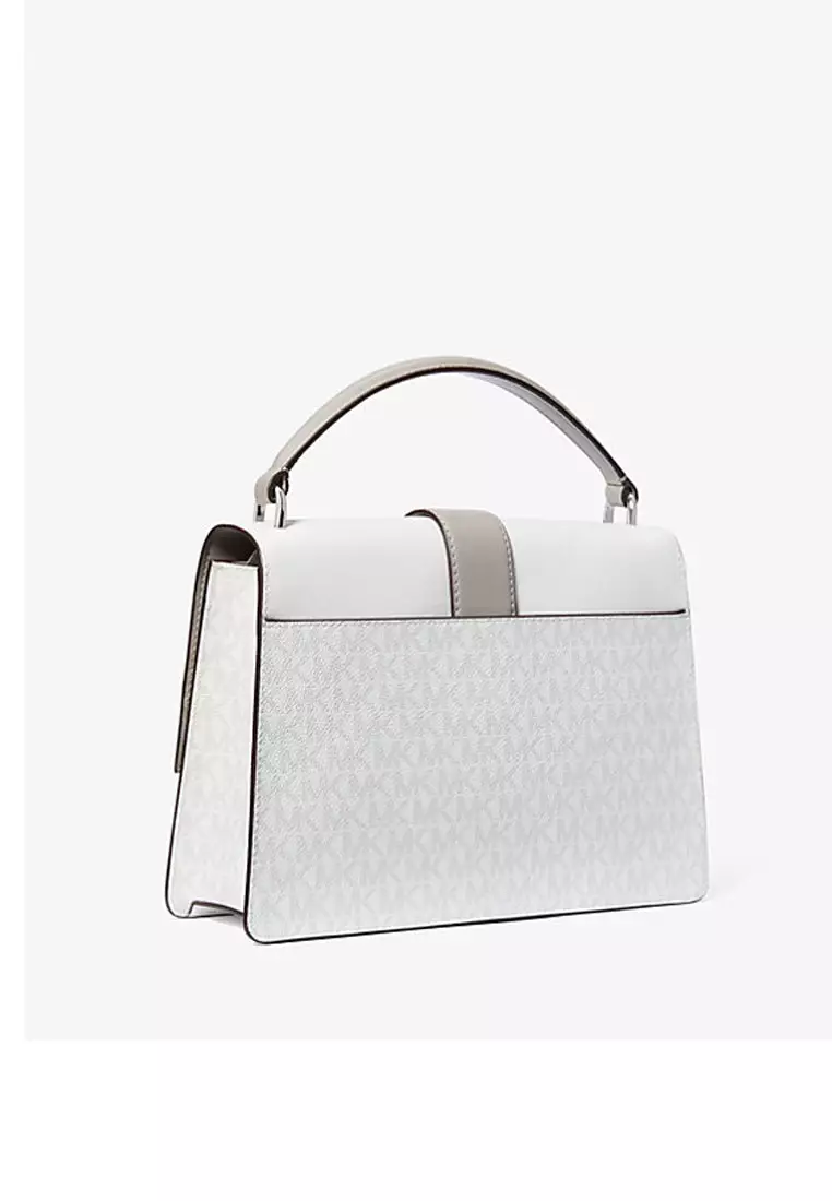 Greenwich Medium Color-Block and Signature Logo Satchel