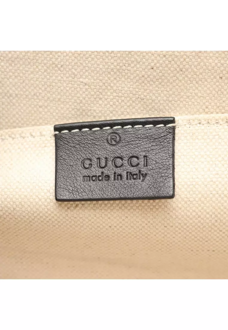 Pre-Loved Gucci Bamboo Dionysus Handbag leather black green Red 2WAY