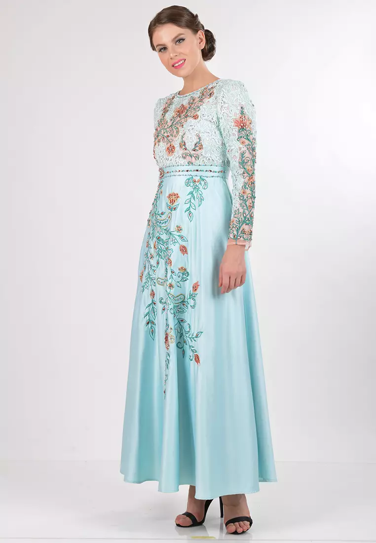 Bibiq Gamis Brokat Satin