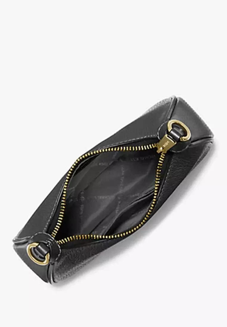 Ready Stock✨ MICAHEL KORS. Cora Mini Zip Pouchette Leather Black. 1.80