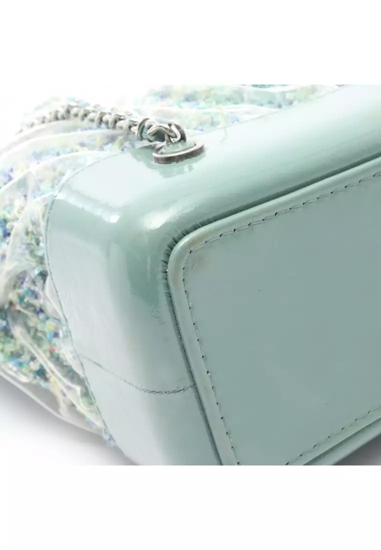 Chanel Backpack Gabriel de Small Emerald Green Fabric Vinyl Chanel Aged Calfskin Quilted Small Gabrielle Backpack Green  main image 4