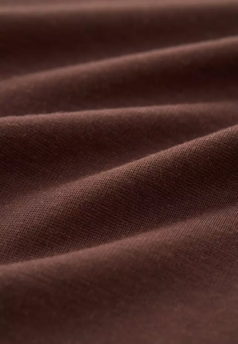 焦糖棕八字領POLO衫