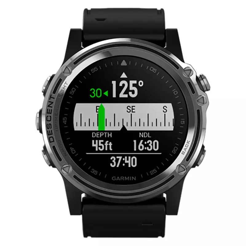 Jam Tangan Garmin Descent Mk1 010 01760 30 Smartwatch Digital Dial Black Rubber Strap